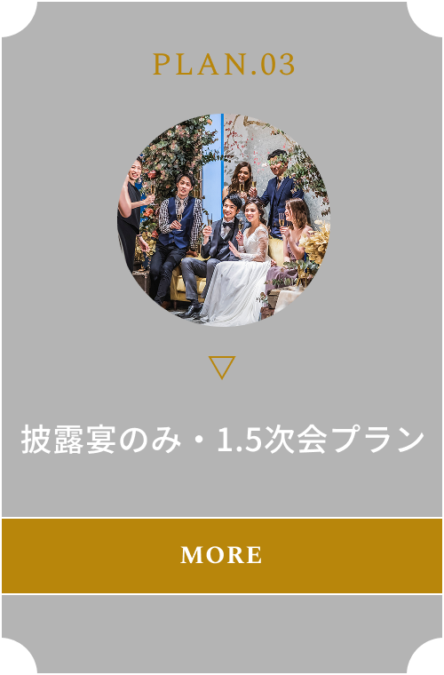 披露宴のみ・1.5次会プラン